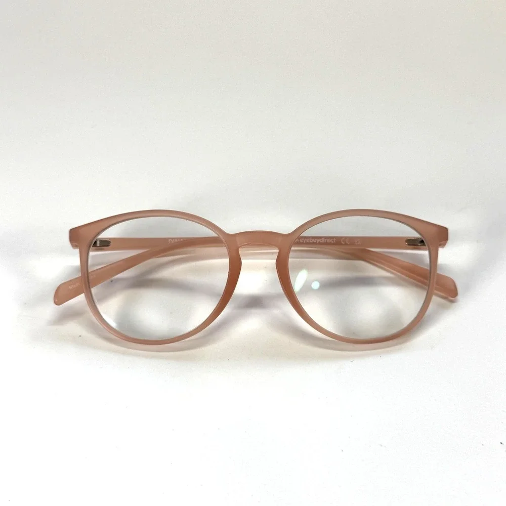 Eyebuydirect Dinah Eyeglasses Frame Only 50-19-137 C4 Pink Full Rim Lightweight